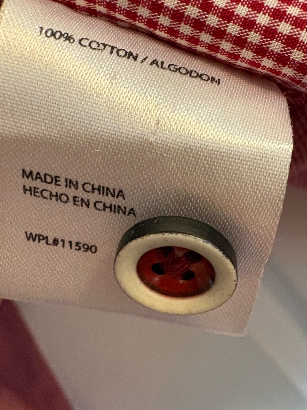 Weatherproof Red Micro-Check Button-Down Shirt - Picture 5 of 5
